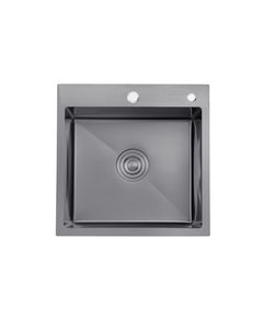 Кухонная мойка Kroner KRP Schwarze 5050HM PVD 3,0/1,0 мм, фото  | SNABZHENIE.com.ua