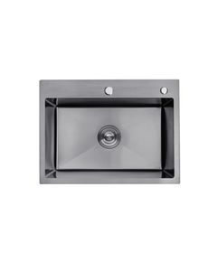 Кухонная мойка Kroner KRP Schwarze 5843HM PVD (3,0/1,0 мм), фото  | SNABZHENIE.com.ua