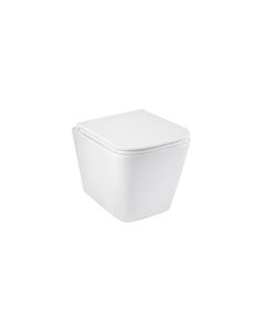 Подвесной унитаз Kroner Eifel WHI493436 безободковый с сиденьем Slim, фото  | SNABZHENIE.com.ua