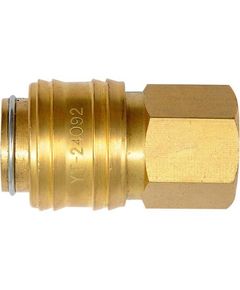 Быстросъемное латунное соединение 1/4" с внутренней резьбой YATO, фото  | SNABZHENIE.com.ua