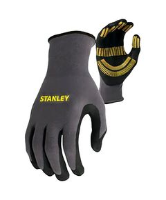 Перчатки Stanley SY510L нейлоновые с нитриловым покрытием универсальные, фото  | SNABZHENIE.com.ua
