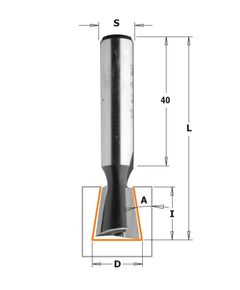 Фреза ласточкин хвост 9° 14x16x60 мм, хвостовик 10 мм CMT 523.140.11, фото  | SNABZHENIE.com.ua