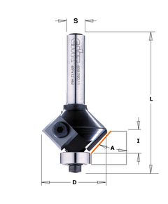 Фреза для снятия фаски 25x11x65 мм, CMT 8 мм, фото  | SNABZHENIE.com.ua