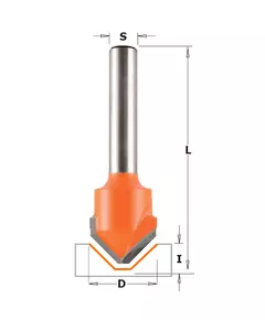 Фреза пазова V-подібна для Alucobond 18 x 7,4 x 60 мм, хвостовик 6 мм CMT (715.001.11), фото  | SNABZHENIE.com.ua