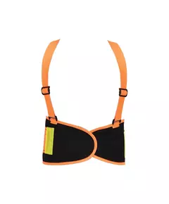 Пояс для поддержки спины эластичный с увеличенной видимостью (оранжевый), 125 х 20 см, размер XL YATO, фото  | SNABZHENIE.com.ua
