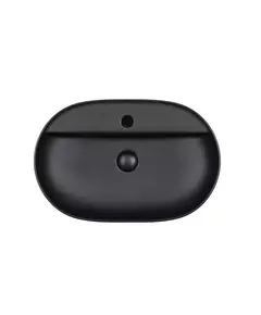 Раковина-чаша Qtap Scorpio 610x400x120 Matt black с донным клапаном QT142203MBMB, фото  | SNABZHENIE.com.ua