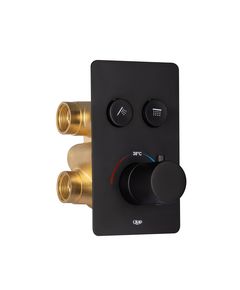 Смеситель термостатический скрытого монтажа Qtap Votice 6442T105NKB для душа, фото  | SNABZHENIE.com.ua