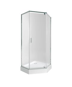 Набір душова кабіна Scorpio CRM10995-AC6 Clear 2120x900 мм + піддон Diamond 90x90 см, фото  | SNABZHENIE.com.ua