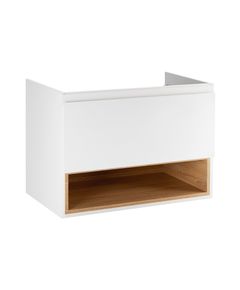 Тумба подвесная Qtap Robin 900x580x500 белый/белый дуб, фото  | SNABZHENIE.com.ua