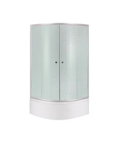 Душова кабіна полукругла Lidz Latwa SC80x80 з матовим склом + піддон Lidz KAPIELKA 80x80, фото  | SNABZHENIE.com.ua