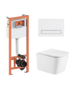 Комплект Qtap Crow Ultra Quiet унитаз + инсталляция 4в1, фото  | SNABZHENIE.com.ua