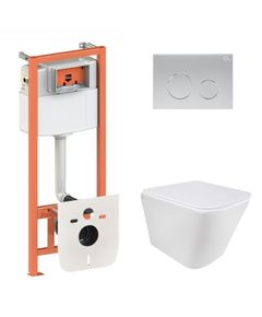 Унитаз Qtap Tern Ultra Quiet с инсталляцией Nest 4в1 Satin, фото  | SNABZHENIE.com.ua
