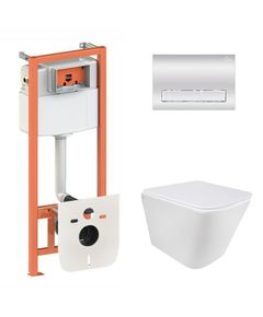 Унитаз Qtap Tern Ultra Quiet с инсталляцией Nest 4в1 хром SD00051284, фото  | SNABZHENIE.com.ua