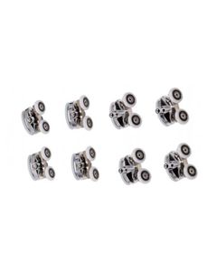 Комплект роликов Qtap хром 2 шт низ + 2 шт верх PRESTO 1088SP5, 1099SP5, фото  | SNABZHENIE.com.ua