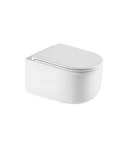 Унітаз підвісний Qtap Taurus безободковий з сидінням Soft-Close QT2433084EUQW, фото  | SNABZHENIE.com.ua