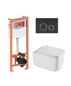 Комплект Qtap Gemini Ultra Quiet: унитаз подвесной + инсталляция 4 в 1, фото  | SNABZHENIE.com.ua