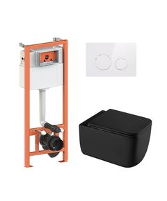 Комплект Qtap Gemini Ultra Quiet підвісний унітаз + інсталяція 4в1 Білий, фото  | SNABZHENIE.com.ua