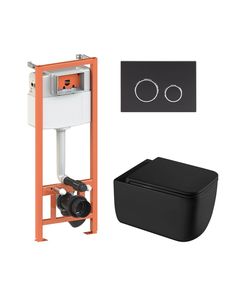 Комплект: унитаз подвесной Qtap Gemini Ultra Quiet + инсталляция 4в1, фото  | SNABZHENIE.com.ua