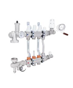 Коллекторная группа Icma 3/4, 3 выхода с расходомером, фото  | SNABZHENIE.com.ua