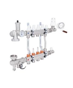 Коллекторная группа Icma 3/4 4 выхода с расходомером, фото  | SNABZHENIE.com.ua
