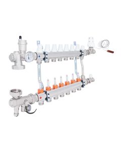 Коллекторная группа Icma 3/4 с 7 выходами и расходомером, фото  | SNABZHENIE.com.ua