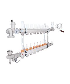 Коллекторная группа Icma 3/4 с 8 выходами и расходомером, фото  | SNABZHENIE.com.ua