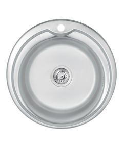 Кухонная мойка Lidz 510-D 0,6 мм Satin, фото  | SNABZHENIE.com.ua