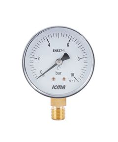Манометр Icma 1/4 0-6 бар, нижнее подключение, фото  | SNABZHENIE.com.ua