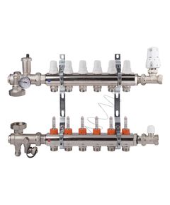 Коллекторная группа Icma 3/4 6 выходов с расходомером A3K013, фото  | SNABZHENIE.com.ua
