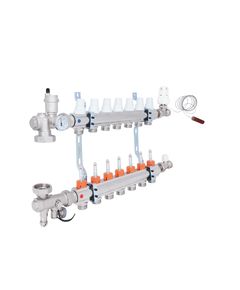 Коллекторная группа Icma 3/4 с 7 выходами и расходомером A3K013, фото  | SNABZHENIE.com.ua