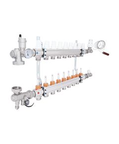Коллекторная группа Icma 3/4 с 9 выходами и расходомером №A3K013, фото  | SNABZHENIE.com.ua