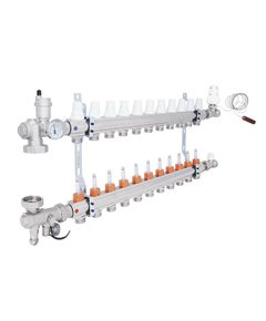 Коллекторная группа Icma 3/4 с 11 выходами и расходомером A3K013, фото  | SNABZHENIE.com.ua