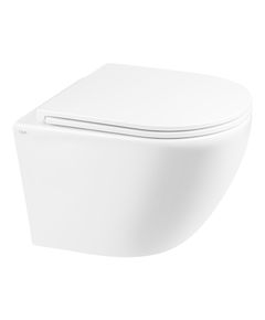 Унитаз подвесной Qtap Robin New безободковый с сиденьем Soft-close, фото  | SNABZHENIE.com.ua