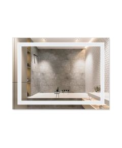Зеркало Qtap Mideya 800x600 с LED-подсветкой и антизапотеванием, фото  | SNABZHENIE.com.ua