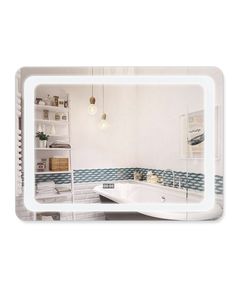 Зеркало Qtap Mideya 800x600 с LED и антизапотеванием, фото  | SNABZHENIE.com.ua