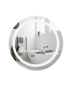Зеркало Qtap Mideya 600x600 с LED-подсветкой и антизапотеванием, фото  | SNABZHENIE.com.ua