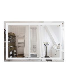 Зеркало Qtap Mideya 1200x800 с LED-подсветкой и антизапотеванием, фото  | SNABZHENIE.com.ua