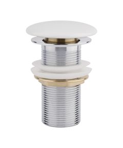 Донный клапан для раковины Qtap F008, белый, фото  | SNABZHENIE.com.ua