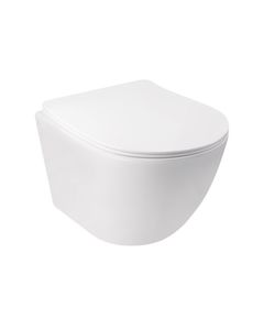 Унитаз подвесной Qtap Jay безободковый с сиденьем Soft-close, фото  | SNABZHENIE.com.ua