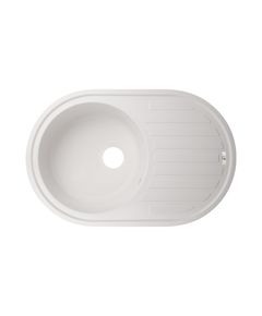 Кухонна мийка Lidz 780x500/200 WHI-01, біла, фото  | SNABZHENIE.com.ua