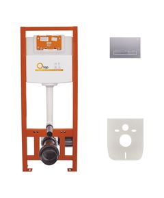 Набор инсталляции Qtap Nest ST 4 в 1 с линейной панелью QT0133M, фото  | SNABZHENIE.com.ua