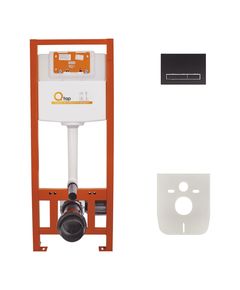 Набор инсталляции Qtap Nest ST 4 в 1 с линейной панелью смыва, фото  | SNABZHENIE.com.ua