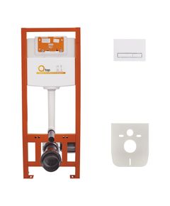 Набор инсталляции Qtap Nest ST 4 в 1 с линейной панелью QT0133M, фото  | SNABZHENIE.com.ua