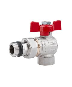 Кран шаровой Icma FAR. ROSSA 1/2 угловой, модель №362, фото  | SNABZHENIE.com.ua