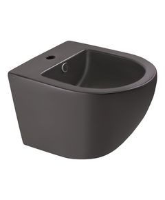 Біде підвісне Qtap Robin 495x370x325, матове чорне, фото  | SNABZHENIE.com.ua