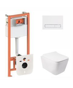 Набор Qtap 3 в 1: инсталляция, панель и унитаз Crow QT0533, фото  | SNABZHENIE.com.ua