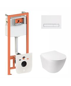 Набор Qtap 3 в 1: инсталляция, панель и унитаз Jay QT0733, фото  | SNABZHENIE.com.ua