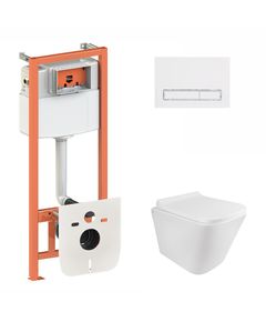 Набор Qtap 3 в 1: инсталляция Nest, панель QT0111M08V1384W + унитаз Tern, фото  | SNABZHENIE.com.ua