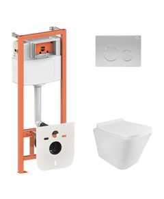 Набор Qtap 3 в 1: инсталляция, панель и унитаз Tern QT1733052ERW, фото  | SNABZHENIE.com.ua