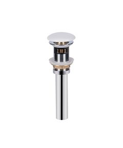 Донный клапан Qtap PU02O 70х70х227.5 Белый с переливом для раковины, фото  | SNABZHENIE.com.ua